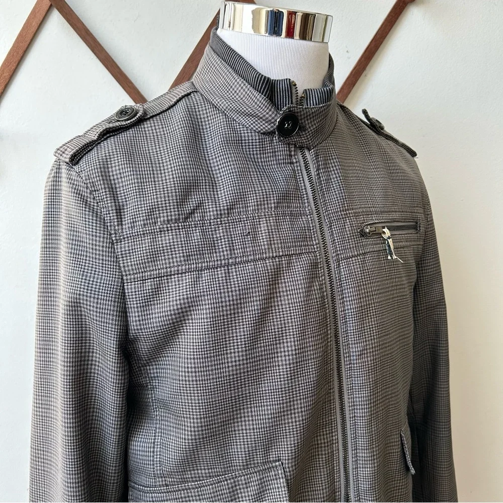 Houndstooth Bomber Jacket - Picture 9 of 15